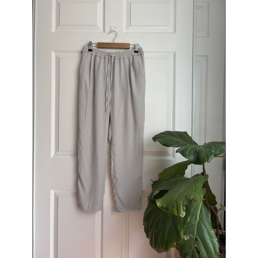 Zara Womens Size S Light Grey Relaxed Trouser Pants